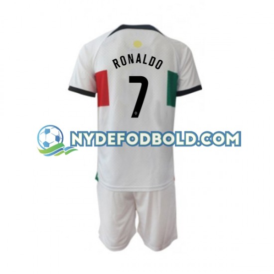 Udebane Trøje Portugal Ronaldo 7 World Cup 2022 K/Æ Børn(+Shorts)