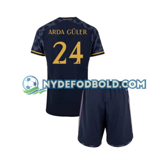Udebane Trøje Real Madrid Arda Guler 24 2023-2024 K/Æ Børn(+Shorts)