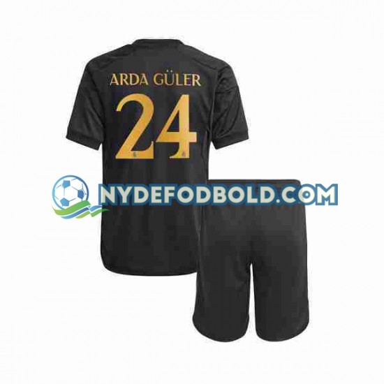 3. Valg Trøje Real Madrid Arda Guler 24 2023-2024 K/Æ Børn(+Shorts)