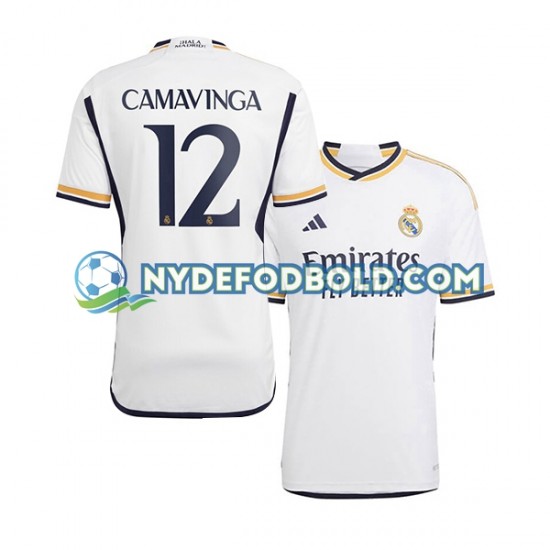 Hjemmebane Trøje Real Madrid Camavinga 12 2023-2024 K/Æ Mænd
