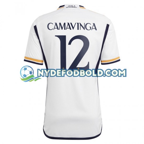 Hjemmebane Trøje Real Madrid Camavinga 12 2023-2024 K/Æ Mænd
