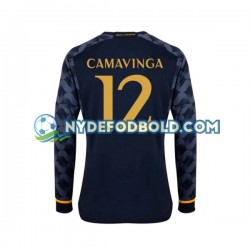 Udebane Trøje Real Madrid EDUARDO CAMAVINGA 12 2023-2024 L/Æ Mænd