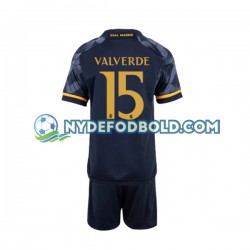 Udebane Trøje Real Madrid Federico Valverde 15 2023-2024 K/Æ Børn(+Shorts)