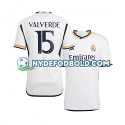 Hjemmebane Trøje Real Madrid Federico Valverde 15 2023-2024 K/Æ Mænd