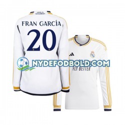 Hjemmebane Trøje Real Madrid Fran Garcia 20 2023-2024 L/Æ Mænd