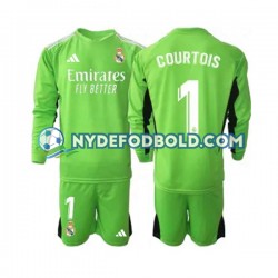 Hjemmebane Trøje Real Madrid Målmand Thibaut Courtois 1 2023-2024 L/Æ Børn(+Shorts)