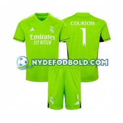 Hjemmebane Trøje Real Madrid Målmand Thibaut Courtois 1 2023-2024 K/Æ Børn(+Shorts)