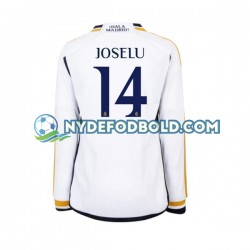 Hjemmebane Trøje Real Madrid JOSELU 14 2023-2024 L/Æ Mænd