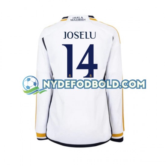 Hjemmebane Trøje Real Madrid JOSELU 14 2023-2024 L/Æ Mænd