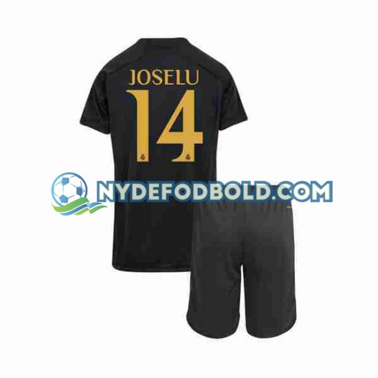 3. Valg Trøje Real Madrid Joselu 14 2023-2024 K/Æ Børn(+Shorts)