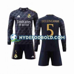 Udebane Trøje Real Madrid Jude Bellingham 5 2023-2024 L/Æ Børn(+Shorts)