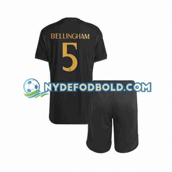 3. Valg Trøje Real Madrid Jude Bellingham 5 2023-2024 K/Æ Børn(+Shorts)