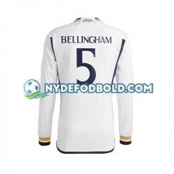 Hjemmebane Trøje Real Madrid Jude Bellingham 5 2023-2024 L/Æ Mænd