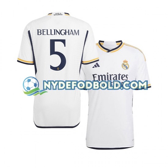 Hjemmebane Trøje Real Madrid Jude Bellingham 5 2023-2024 K/Æ Mænd