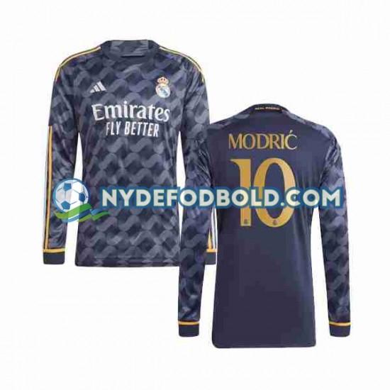 Udebane Trøje Real Madrid Luka Modric 10 2023-2024 L/Æ Mænd