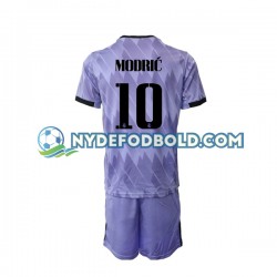 Udebane Trøje Real Madrid Luka Modric 10 2022-2023 K/Æ Børn(+Shorts)