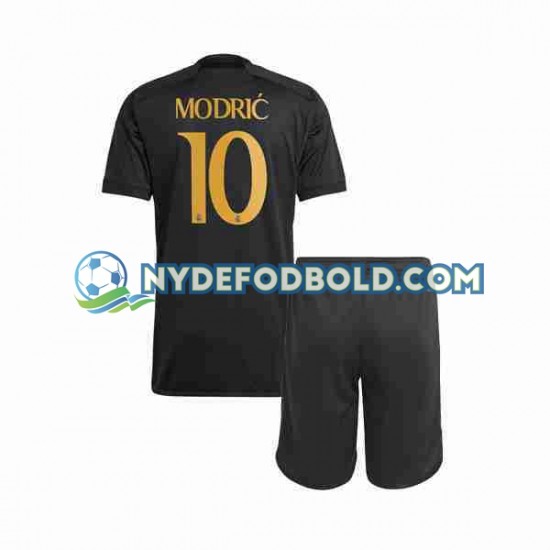 3. Valg Trøje Real Madrid Luka Modric 10 2023-2024 K/Æ Børn(+Shorts)
