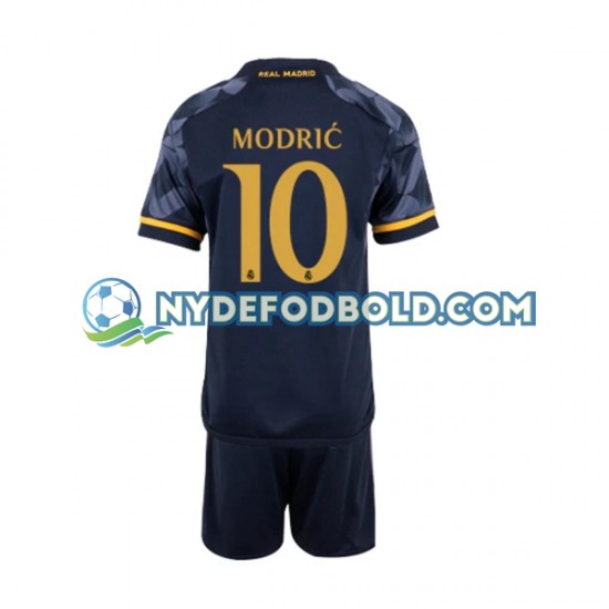 Udebane Trøje Real Madrid Modric 10 2023-2024 K/Æ Børn(+Shorts)