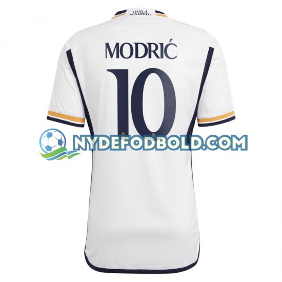 Hjemmebane Trøje Real Madrid Modric 10 2023-2024 K/Æ Mænd