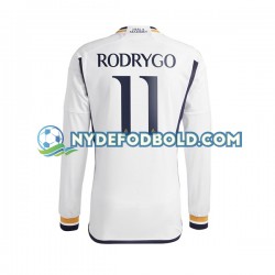 Hjemmebane Trøje Real Madrid Rodrygo Goes 11 2023-2024 L/Æ Mænd
