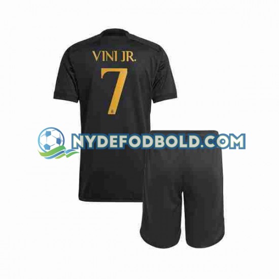 3. Valg Trøje Real Madrid Vini Jr 7 2023-2024 K/Æ Børn(+Shorts)