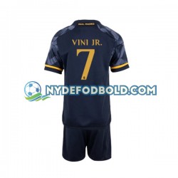 Udebane Trøje Real Madrid Vinicius Junior 7 2023-2024 K/Æ Børn(+Shorts)