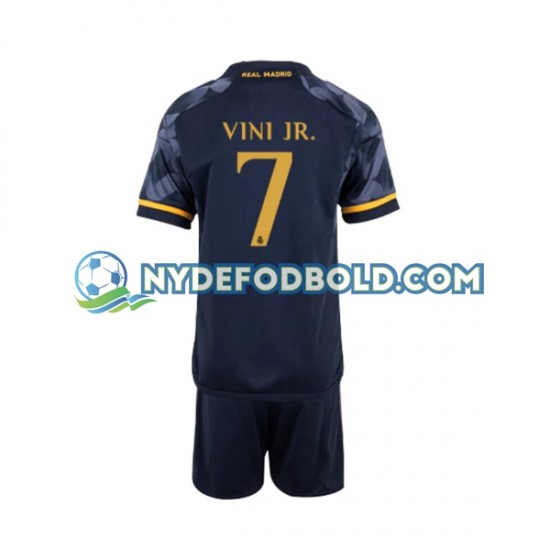 Udebane Trøje Real Madrid Vinicius Junior 7 2023-2024 K/Æ Børn(+Shorts)