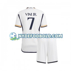 Hjemmebane Trøje Real Madrid Vinicius Junior 7 2023-2024 K/Æ Børn(+Shorts)