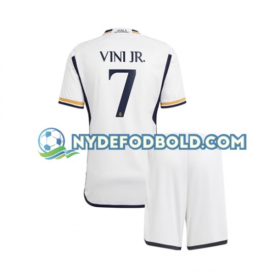 Hjemmebane Trøje Real Madrid Vinicius Junior 7 2023-2024 K/Æ Børn(+Shorts)