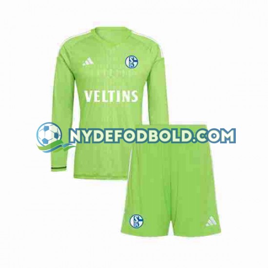 Hjemmebane Trøje Schalke 04 Målmand 2023-2024 L/Æ Børn(+Shorts)