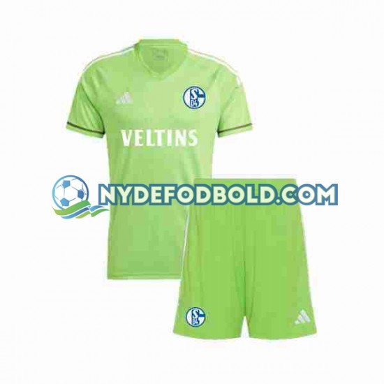 Hjemmebane Trøje Schalke 04 Målmand 2023-2024 K/Æ Børn(+Shorts)