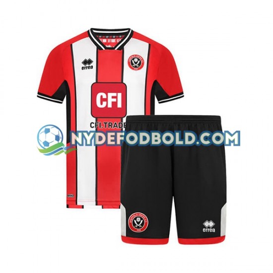 Hjemmebane Trøje Sheffield United 2023-2024 K/Æ Børn(+Shorts)