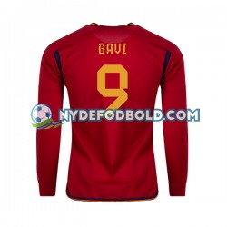 Hjemmebane Trøje Spanien Gavi 9 World Cup 2022 L/Æ Mænd