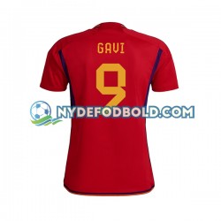 Hjemmebane Trøje Spanien Gavi 9 World Cup 2022 K/Æ Mænd