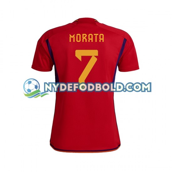 Hjemmebane Trøje Spanien MORATA 7 World Cup 2022 K/Æ Mænd