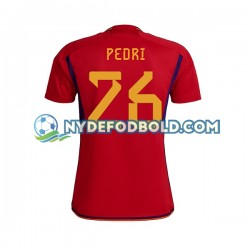 Hjemmebane Trøje Spanien PEDRI 26 World Cup 2022 K/Æ Mænd