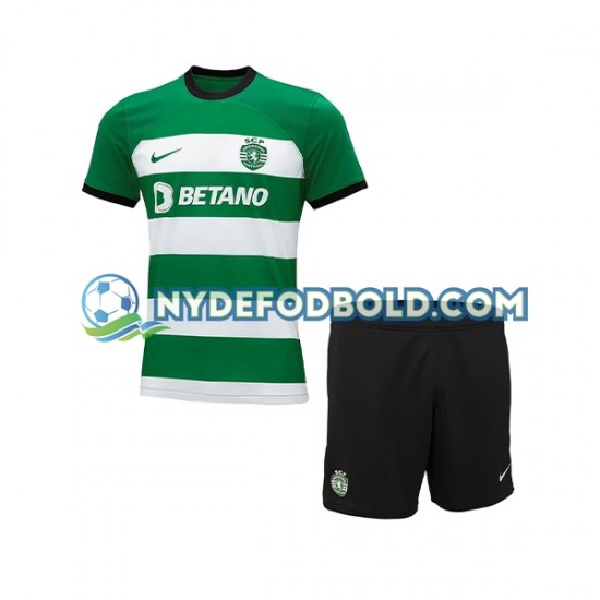 Hjemmebane Trøje Sporting CP 2023-2024 K/Æ Børn(+Shorts)
