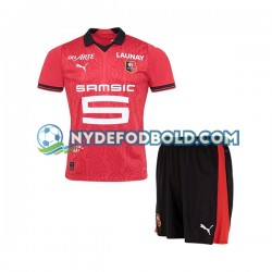 Hjemmebane Trøje Stade Rennais 2023-2024 K/Æ Børn(+Shorts)