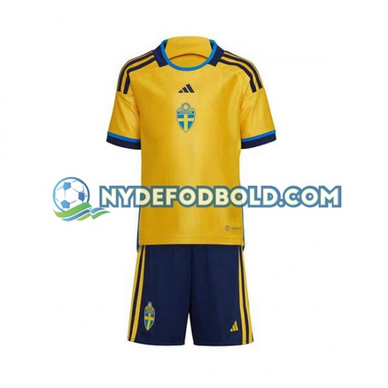 Hjemmebane Trøje Sverige 2022 K/Æ Børn(+Shorts)