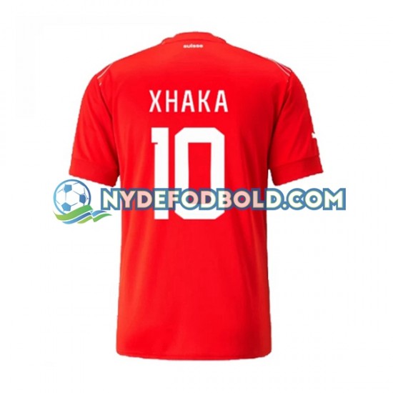Hjemmebane Trøje Schweiz Xhaka 10 World Cup 2022 K/Æ Mænd