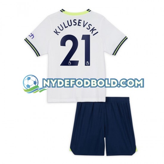Hjemmebane Trøje Tottenham Hotspur Dejan Kulusevski 21 2022-2023 K/Æ Børn(+Shorts)