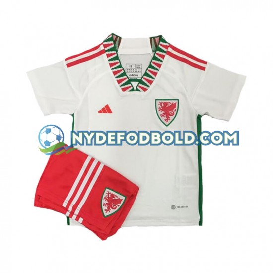Udebane Trøje Wales World Cup 2022 K/Æ Børn(+Shorts)