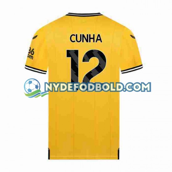 Hjemmebane Trøje Wolverhampton Wanderers CUNHA 12 2023-2024 K/Æ Mænd