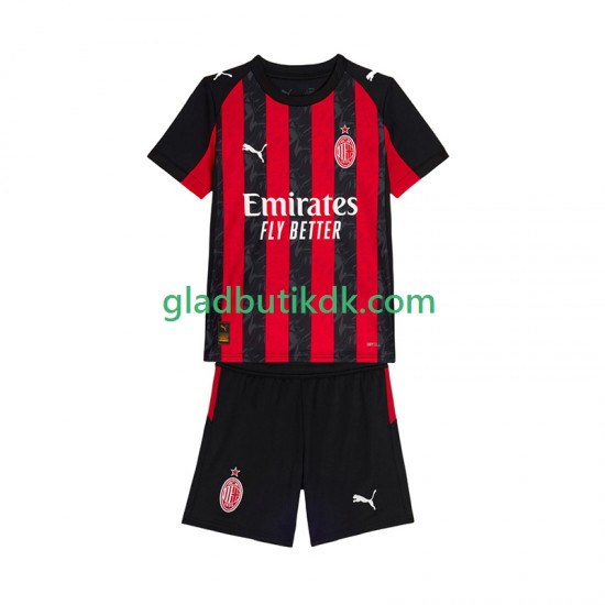 Hjemmebane Trøje AC Milan 2025-2026 K/Æ Børn(+Shorts)