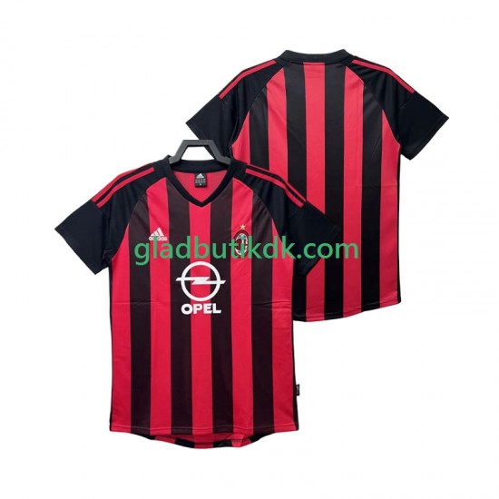 Hjemmebane Trøje AC Milan Retro 2002 2003 K/Æ Mænd