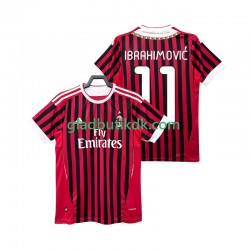 Hjemmebane Trøje AC Milan Zlatan IBRAHIMOVIC 11 Retro 2011 2012 K/Æ Mænd