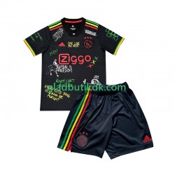 Hjemmebane Trøje AFC Ajax Sort Bob Marley Special 2025-2026 K/Æ Børn(+Shorts)