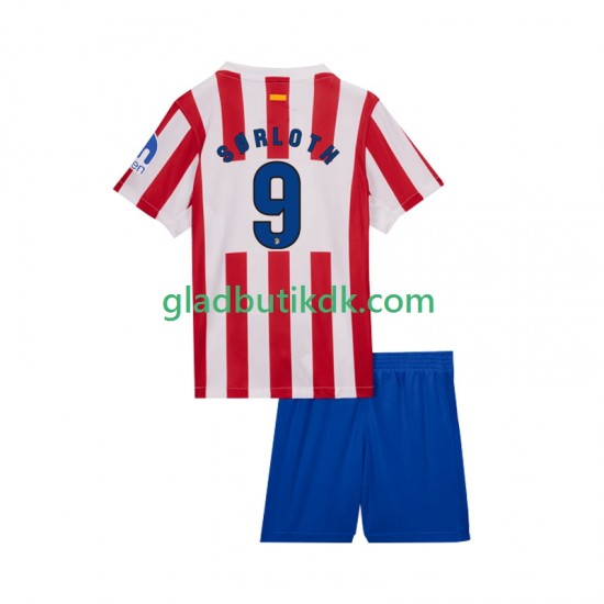 Hjemmebane Trøje Atlético Madrid Alexander Sorloth 9 2025-2026 K/Æ Børn(+Shorts)