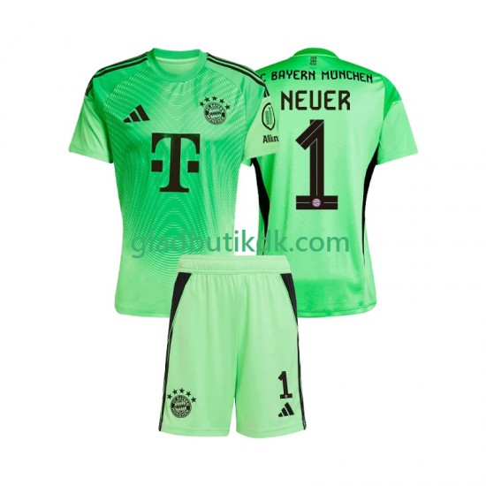 Hjemmebane Trøje FC Bayern München Målmand Manuel Neuer 1 2025-2026 K/Æ Børn(+Shorts)