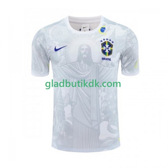 Hjemmebane Trøje Brasilien Hvid Jesus 2024-2025 K/Æ Mænd